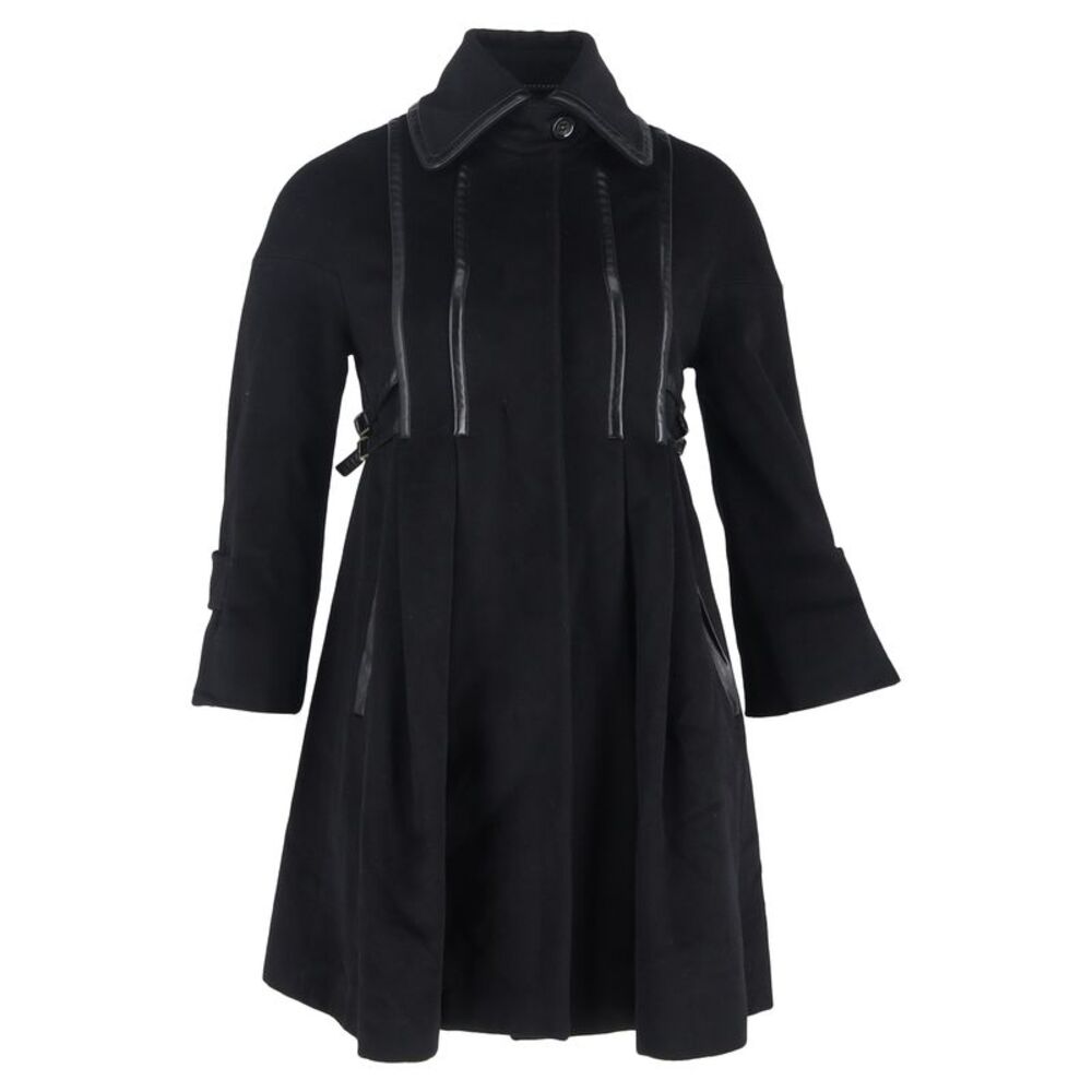 Sportmax Coat in Black Wool